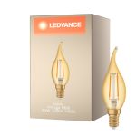 Ledvance Vintage 1906 LED E14 Vela Oro 2.5W 220lm - 824 Luz muy Cálida | Reemplazo 22W