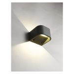 Ansell LED Luz de pared Gila Grafito  11W 512lm - 940 Blanco Frio | IP55 - Mejor reproducción de color