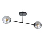 Emibig Luz de techo Roma Acero Negro | Apta para 2x E14 - Max 10W