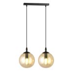 Emibig Colgante De Luz Cosmo Acero Negro | Apta para 2x E14 - Max 10W