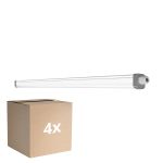 Multipack 4x Ledvance Pantalla LED Estanca Prueba De Vapor Slimvalue 36W 4000lm - 865 Luz De Día | 120cm 