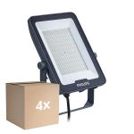 Multipack 4x Philips Proyector LED Ledinaire BVP169 100W 12000lm 110D - 830-840-865 CCT | IP65 - Simétrico