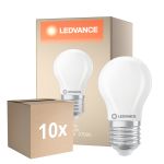 Multipack 10x Ledvance Classic LED E27 Pera Mate 3.4W 470lm - 827 Luz Muy Cálida | Regulable - Reemplazo 40W