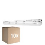 Multipack 10x Ledvance Pantalla LED Estanca Prueba De Vapor 32W 4000lm - 830 Luz Cálida | 120cm 