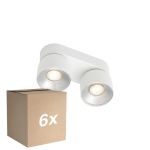 Multipack 6x Nordlux Pitcher Foco Metal Blanco | Apta para 2x GU10