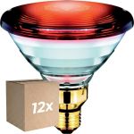 Multipack 12x Philips PAR38 IR 150W E27 230V Rojo