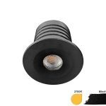 EcoDim Empotrado Foco Mini Negro 2.5W 155lm 30D - 827 Luz Muy Cálida | 35mm - Recorte 28mm - IP67 - Regulable