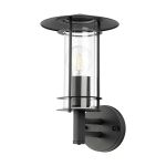 Eglo Luz De Pared Lisio 1 Acero Inoxidable Negro | IP44 - Apta para 1x E27