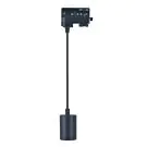Noxion Foco de carril Colgante De Luz 3 Fases Aluminium Negro | Apta para 1x GU10