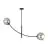 Emibig Luz de techo Hunter Acero Negro | Apta para 2x E14 - Max 10W