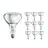 Multipack 10x Philips BR125 IR 250W E27 230-250V Clara