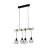 Eglo Colgante De Luz Townshend 5 Acero Madera Negro | IP20 - Apta para 4x E27 