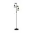 Eglo Lámpara de pie Townshend 5 Acero Madera Negro | IP20 - Apta para 2x E27 