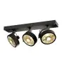 SLV Kalu Foco Aluminium Negro | Apta para 3x GU10 (AR111) 