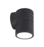 Ansell LED Luz de pared Reef Negro 5W 425lm 90D - 830-840-860 CCT | IP65 - Arriba y abajo - Al aire libre